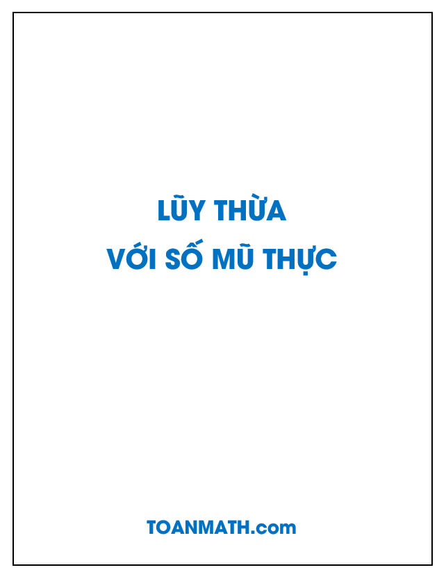 Giải bài tập SGK Giải tích 12 nâng cao: Lũy thừa với số mũ thực