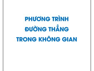 Giải bài tập SGK Hình học 12 cơ bản: Phương trình đường thẳng trong không gian