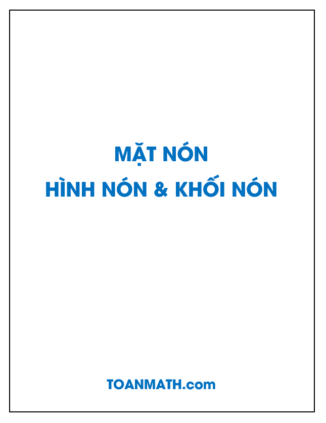 Giải bài tập SGK Hình học 12 nâng cao: Mặt nón, hình nón và khối nón