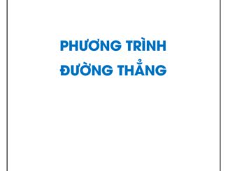 Giải bài tập SGK Hình học 12 nâng cao: Phương trình đường thẳng