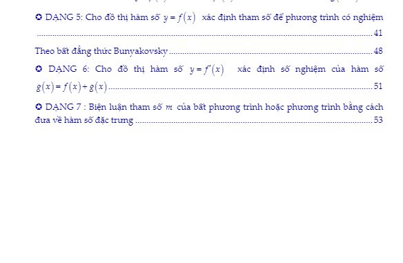 Giải và biện luận phương trình, bất phương trình bằng phương pháp hàm số Nguyễn Thành Trung