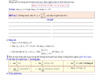Giới hạn dãy số, giới hạn hàm số và hàm số liên tục Diệp Tuân