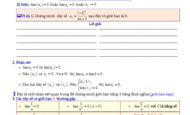 Giới hạn dãy số, giới hạn hàm số và hàm số liên tục Diệp Tuân