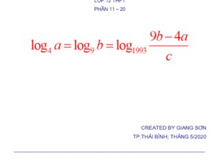 Hệ thống bài tập trắc nghiệm VDC PT BPT HPT mũ logarit (phần 11 20)