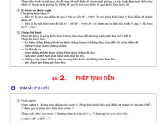 Hướng dẫn giải các dạng toán phép biến hình