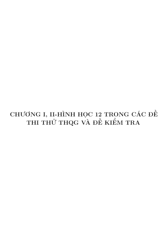 Khối đa diện, nón trụ cầu trong các đề thi thử THPTQG môn Toán