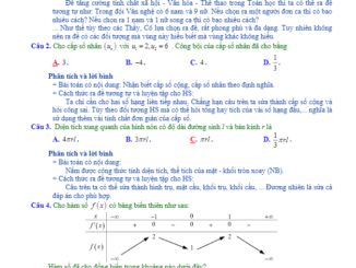 Phân tích và bình luận đề tham khảo THPTQG 2020 môn Toán