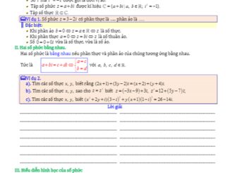 Số phức và các phép toán về số phức Diệp Tuân