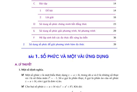 Số phức và một số ứng dụng Nguyễn Tài Chung