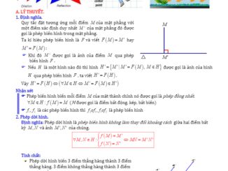 Tài liệu tự học chủ đề phép biến hình Diệp Tuân