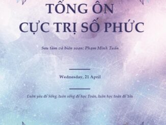 Tổng ôn cực trị số phức Phạm Minh Tuấn