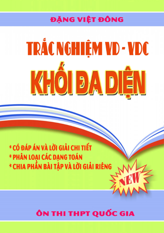 Trắc nghiệm VD VDC khối đa diện và thể tích khối đa diện Đặng Việt Đông