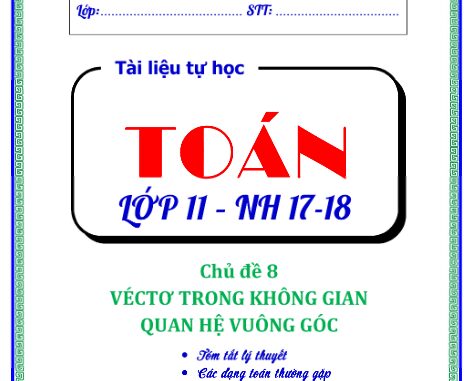 Vectơ trong không gian, quan hệ vuông góc Trần Quốc Nghĩa