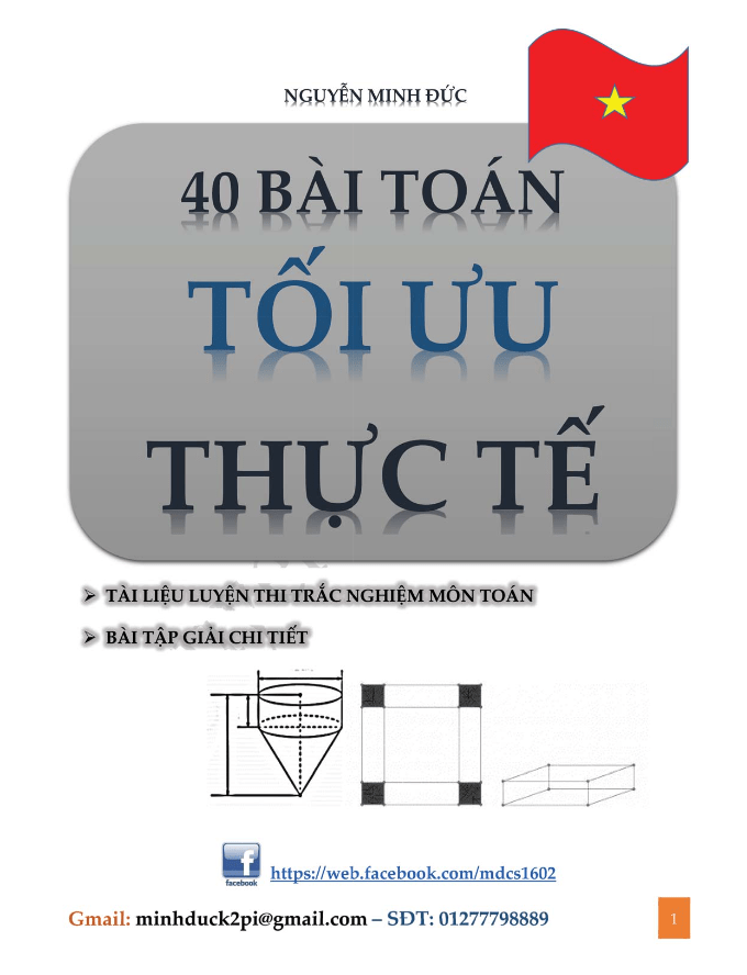 40 bài toán tối ưu thực tế có lời giải chi tiết Nguyễn Minh Đức