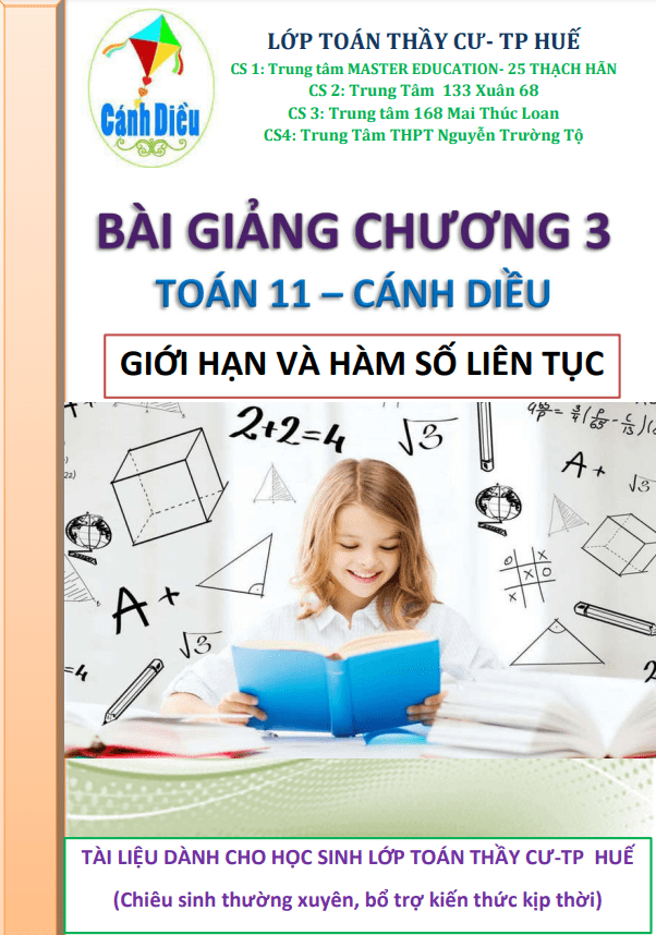 Bài giảng giới hạn và hàm số liên tục Toán 11 Cánh Diều