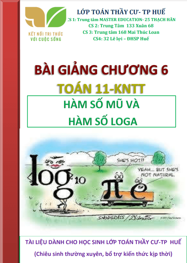 Bài giảng hàm số mũ và hàm số lôgarit Toán 11 KNTTvCS