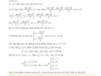 Bài tập vận dụng vận dụng cao chuyên đề phương trình đường tròn