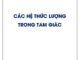 Các hệ thức lượng trong tam giác