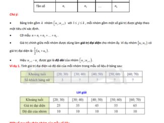 Các số đặc trưng đo xu thế trung tâm cho mẫu số liệu ghép nhóm Toán 11 CTST