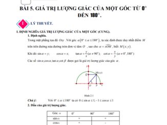 Chuyên đề hệ thức lượng trong tam giác Toán 10 Kết Nối Tri Thức Với Cuộc Sống