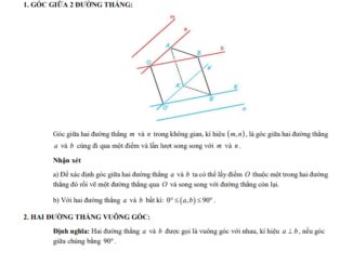 Chuyên đề quan hệ vuông góc trong không gian Toán 11 KNTTVCS