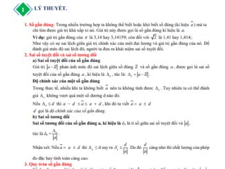 Chuyên đề thống kê Toán 10 Chân Trời Sáng Tạo