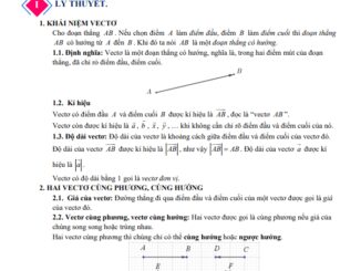 Chuyên đề vectơ Toán 10 Chân Trời Sáng Tạo