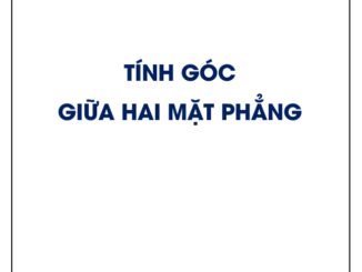 Công thức tính góc giữa hai mặt phẳng và bài tập áp dụng