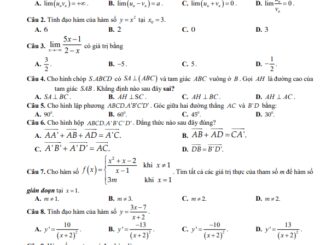 Đề cuối học kì 2 Toán 11 năm 2022 2023 trường THPT Thanh Miện 2 Hải Dương