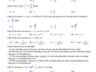 Đề cuối học kỳ 2 Toán 11 năm 2022 2023 trường THPT Đô Lương 3 Nghệ An