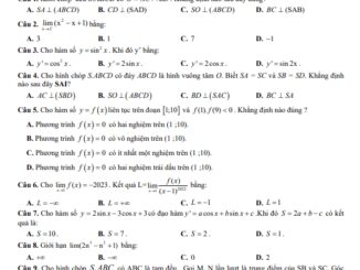 Đề cuối học kỳ 2 Toán 11 năm 2022 2023 trường THPT Ngô Gia Tự Đắk Lắk