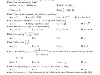 Đề cuối kì 2 Toán 11 năm 2022 2023 trường THPT Lương Ngọc Quyến Thái Nguyên