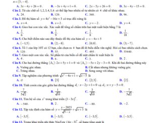 Đề cuối kỳ 2 Toán 10 năm 2022 2023 trường THPT Hà Huy Tập Nghệ An