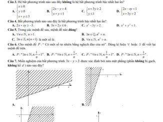 Đề giữa học kì 1 Toán 10 năm 2023 2024 trường THPT Hai Bà Trưng TT Huế