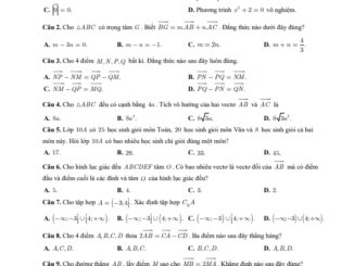 Đề giữa học kỳ 1 Toán 10 năm 2023 2024 trường THPT Ngô Quyền Đồng Nai