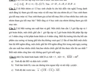 Đề giữa kì 1 Toán 10 năm 2023 2024 trường THPT Gia Định TP HCM