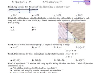 Đề giữa kì 1 Toán 10 năm 2023 2024 trường THPT Nguyễn Trân Bình Định