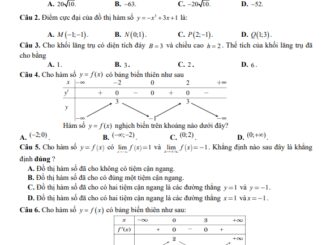 Đề giữa kì 1 Toán 12 năm 2023 2024 trường THPT Nhữ Văn Lan Hải Phòng