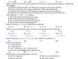 Đề giữa kỳ 1 Toán 10 năm 2023 2024 trường THPT chuyên Quốc học Huế