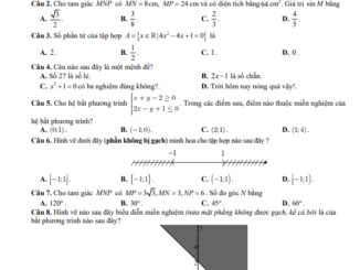 Đề giữa kỳ 1 Toán 10 năm 2023 2024 trường THPT Nguyễn Chí Thanh Lâm Đồng