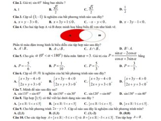 Đề giữa kỳ 1 Toán 10 năm 2023 2024 trường THPT Quang Trung Quảng Ngãi