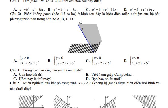 Đề giữa kỳ 1 Toán 10 năm 2023 2024 trường THPT Võ Nguyên Giáp Quảng Nam