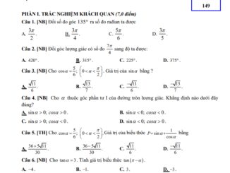 Đề giữa kỳ 1 Toán 11 CTST năm 2023 2024 TT GDNN GDTX Ninh Kiều Cần Thơ