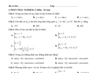 Đề giữa kỳ 1 Toán 11 năm 2023 2024 trường chuyên Lê Khiết Quảng Ngãi