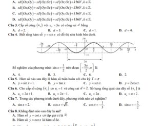 Đề giữa kỳ 1 Toán 11 năm 2023 2024 trường THPT chuyên Quốc học Huế
