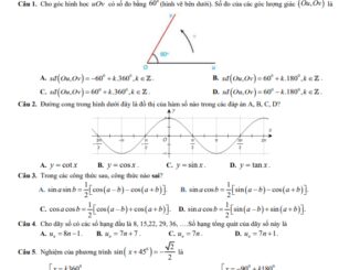 Đề giữa kỳ 1 Toán 11 năm 2023 2024 trường THPT Lương Ngọc Quyến Thái Nguyên