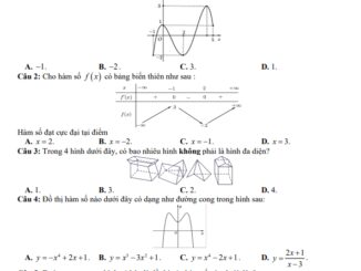 Đề giữa kỳ 1 Toán 12 năm 2023 2024 trường Long Thạnh Kiên Giang