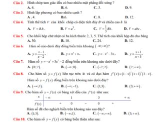 Đề giữa kỳ 1 Toán 12 năm 2023 2024 trường THPT Quế Sơn Quảng Nam