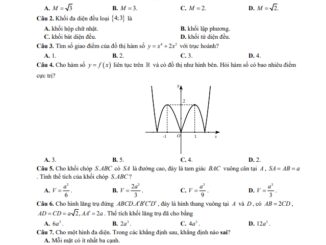 Đề giữa kỳ 1 Toán 12 năm 2023 2024 trường THPT Trần Hưng Đạo Hải Phòng