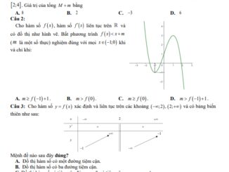 Đề giữa kỳ 1 Toán 12 năm 2023 2024 trường THPT Tuệ Tĩnh Hải Dương